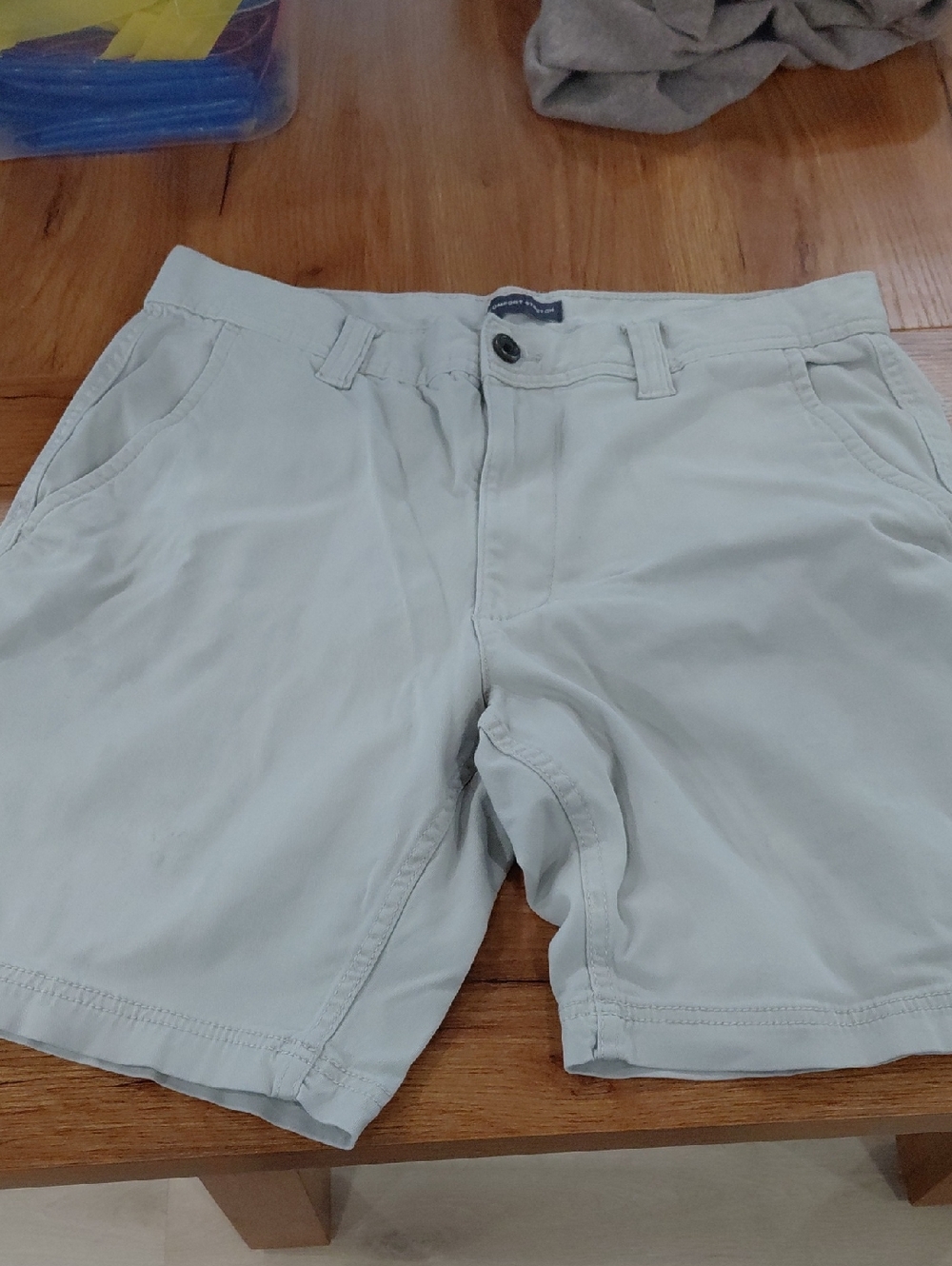 St. John's Bay Light Gray Flat-Front Men's Shorts